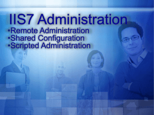 Remote Administration - Microsoft Center