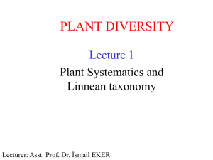 unit ii * plant diversity - Doç. Dr. İsmail Eker Kişisel Web Sitesi