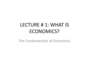 what is economics?