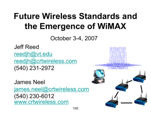 Future Wireless Standards - Cognitive Radio Technologies