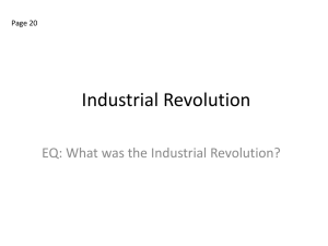 C-Note: Industrial Revolution