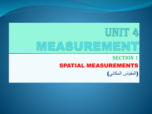 UNIT 4 MEASUREMENT