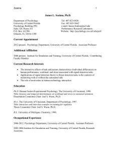 Curriculum Vitae - UCF Psychology