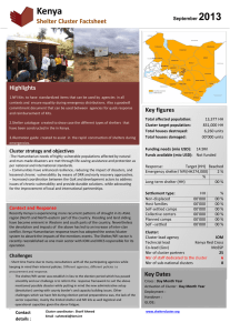 Kenya-Factsheet - Shelter Cluster