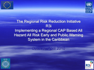 R3I: A Regional and Multi-National CAP network for Alerting