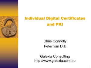 Individual Certificates and PKI - Cyberspace Law and Policy Centre