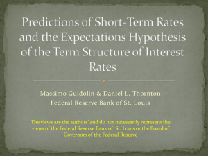 Predictions of Short-Term Rates and the Expectations Hypothesis of