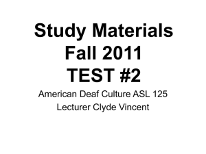 Study Materials Fall 2011 TEST #2