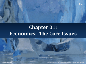 Economics: The Core Issues - McGraw Hill Higher Education