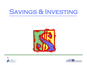 Saving and Investing - Merrillville Community School