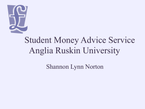Student Money Advice PowerPoint