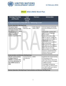 Item 3e - 2016 UNDG Work Plan