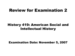 Review for Examination 2