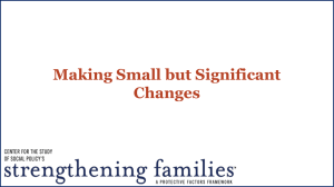 Introduction to STRENGTHENING FAMILIES