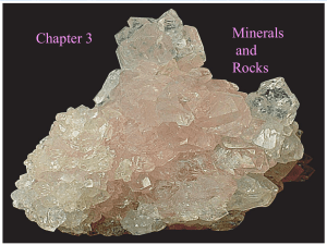 ESC124 Chapter 3 Earth's Materials