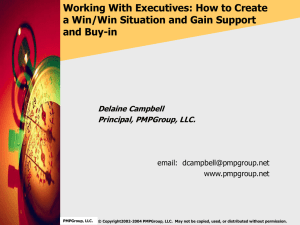 PM Tools January - Working With Executives: How to