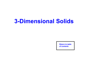 3-Dimensional Solids [12/4/2013]