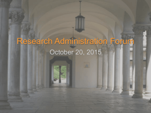 October 20, 2015 - Caltech Office of Research Administration