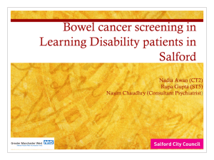 Bowel screening and audit presentation