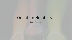 Quantum Numbers