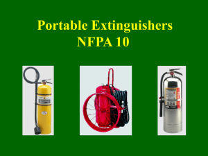 Portable Extinguishers NFPA 10