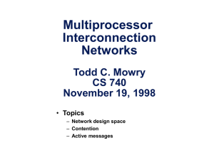 Design Space for Interconnection Networks