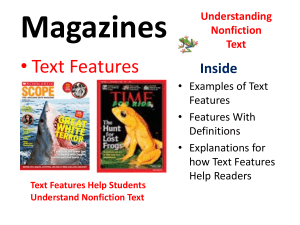 Text Features PPT