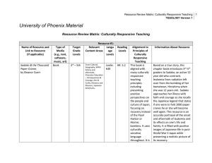 University of Phoenix Material - Culturally Responsive Teaching