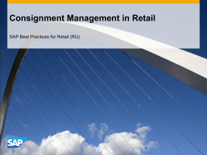 Consignment Management in Retail