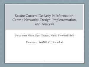 Secure Content Deliery in Information