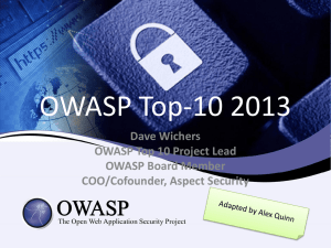 Thailand Open Web Application Security Days OWASP Top
