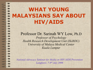 what young malaysians say about hiv/aids