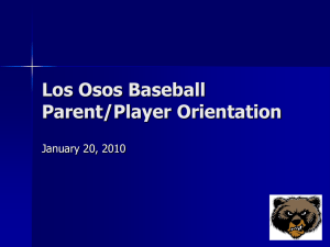 Los Osos Baseball Team Meeting