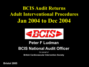 Audit 2004 - British Cardiac Intervention Society