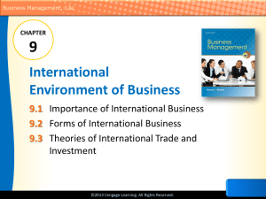 Forms of International Business