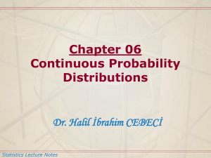 Normal Distribution Statistics Lecture Notes – Chapter 07