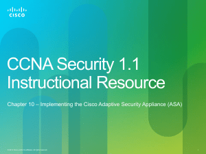 CCNA Security 1.1 Instructional Resource