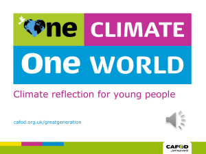 Climate campaign reflection (pptx , 4mb)