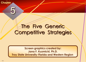 What Is “Competitive Strategy”?