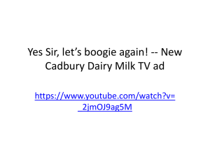 Yes Sir, let*s boogie again! -- New Cadbury Dairy Milk TV ad