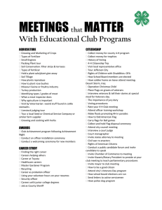 Meetings that Matter  - Missouri 4-H