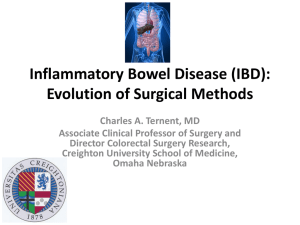 Surgical Treament for Inflammatory Bowel Disease Over