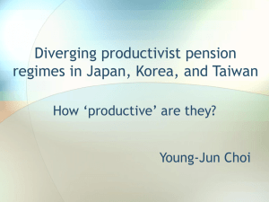 Recent Pension Reforms in Japan, Taiwan, and Korea