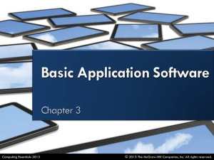 Basic Application Software