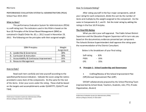 PES Form PERFORMANCE EVALUATION SYSTEM for