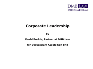 Board Leadership and Corporate Governance David Buckle Dubai 3