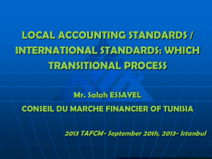 (IFRS) POSITIONING THE TUNISIAN ACCOUNTING SYSTEM