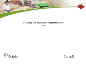 Welcome to the Traceability Self