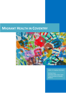 Migrant Health in Coventry