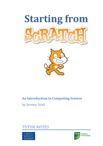 Scratch - Mrs. Smeltz Tech Class!